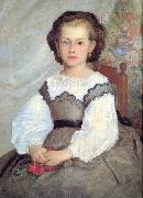 Pierre-Auguste Renoir Mademoiselle Romaine Lancaux France oil painting artist